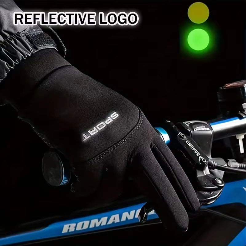 Stay Warm and Connected: Unisex Touch Screen Cycling Gloves for Winter Sports